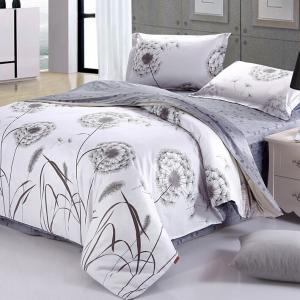 [优曼]	 一起走过的日子全棉喷气印花四件套 